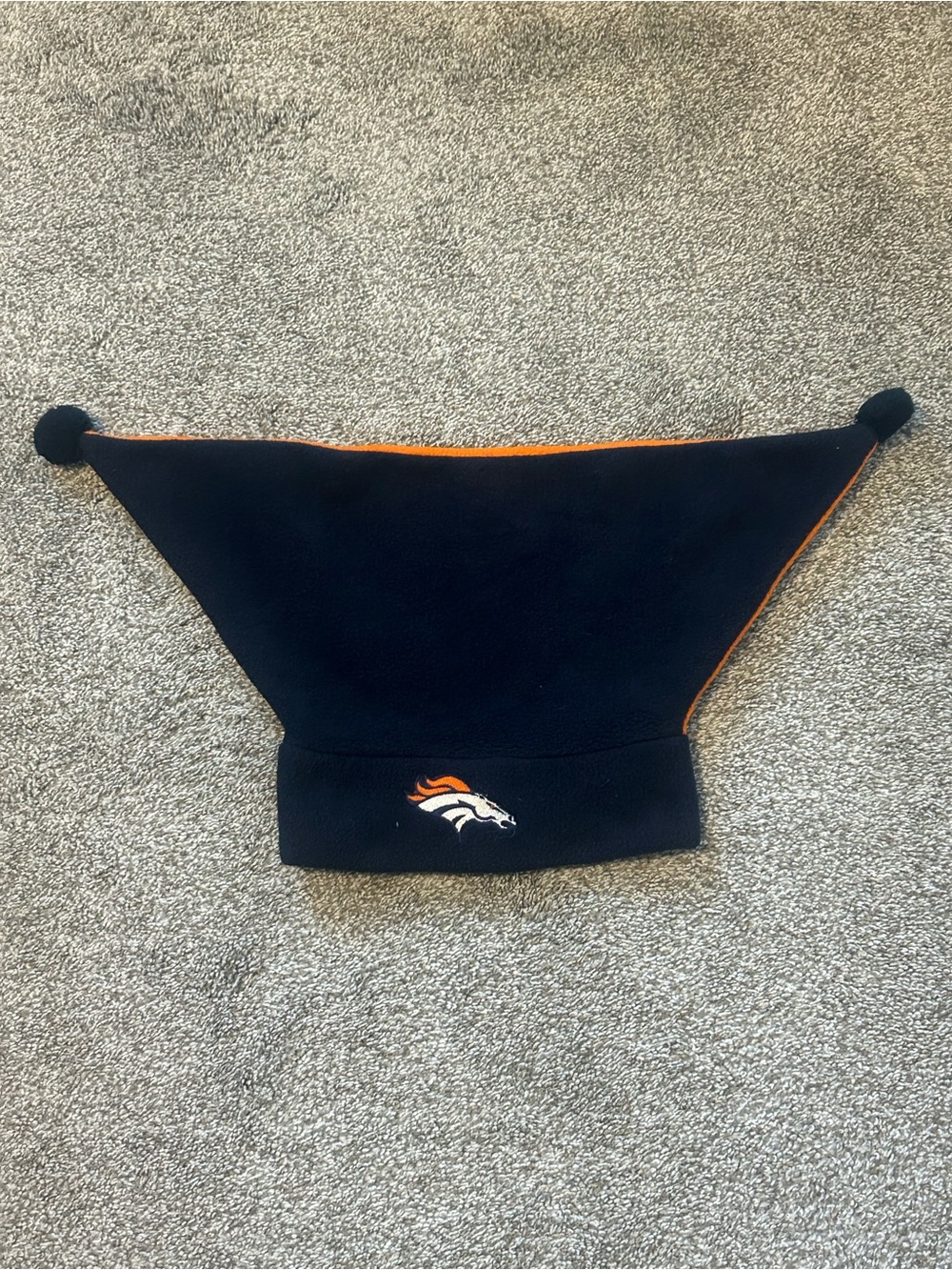 Vintage 90s Denver Broncos Drew Pearson Fleece Jester Hat Beanie Tassel